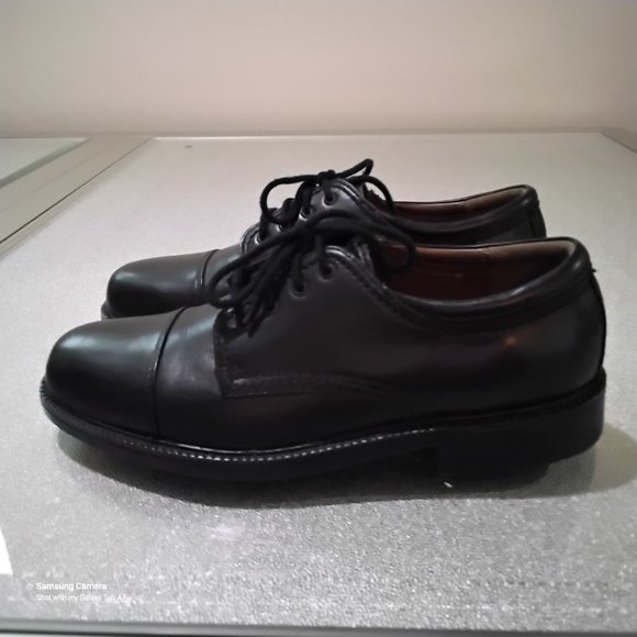 Men Dockers Black Cap Toe Oxford Shoes Size 10.5M Very Nice Pre-Owned Cond. main image 10